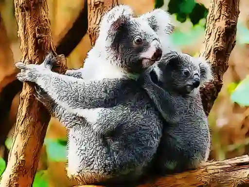Mchezo Cute Baby Koala Bear online