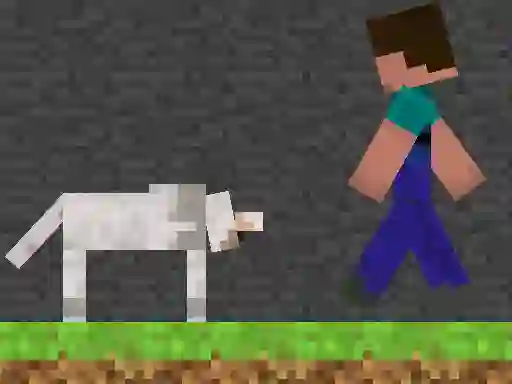 Mchezo Steve and Wolf online