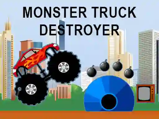 Mchezo Monster truck destroyer online