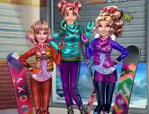 Mchezo Princesses Winter Holiday online