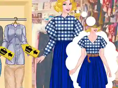 Mchezo Princesses Thrift Shop Challenge online