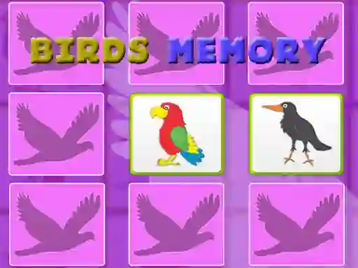 Mchezo Kids Memory With Birds online