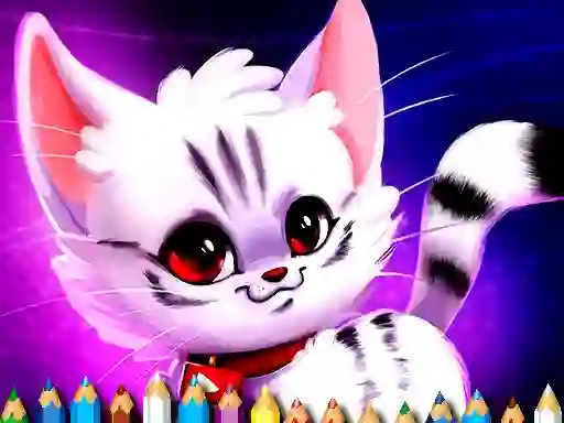 Mchezo Cute Kitty Coloring online