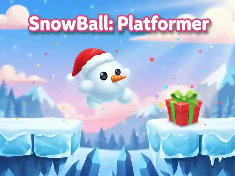 Mchezo SnowBall: Platformer online