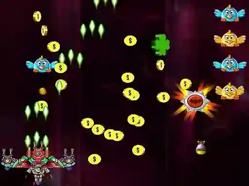 Mchezo Space Attack Chicken Invaders online
