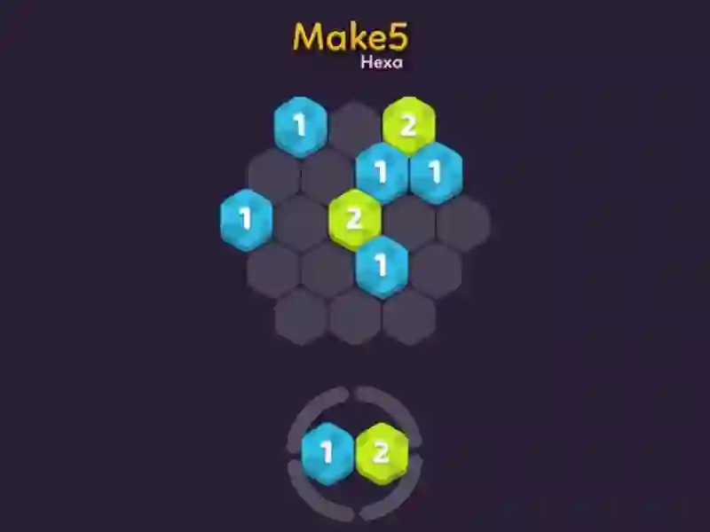 Mchezo Make 5 Hexa online