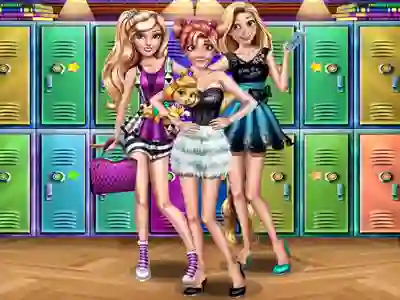 Mchezo Princesses College Day online
