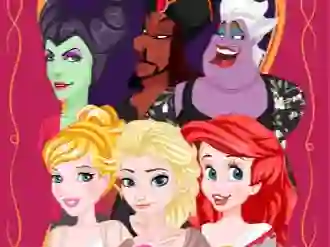 Mchezo Princess vs Villain Face Swap online