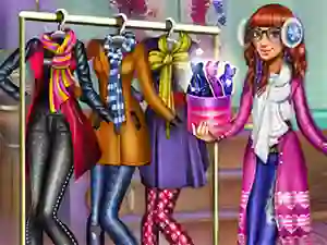 Mchezo Tris Winter Fashion Dolly Dress Up online