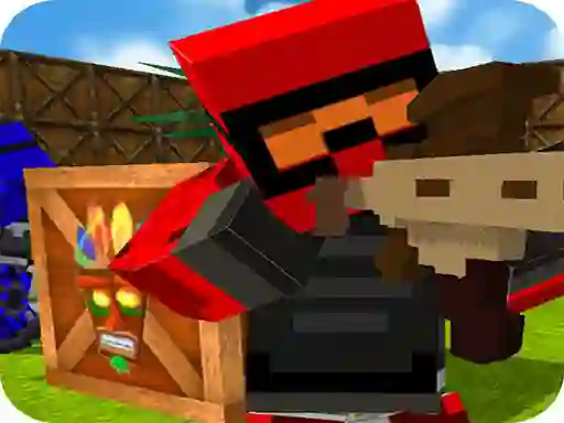 Mchezo Blocky Gun Paintball 2 online