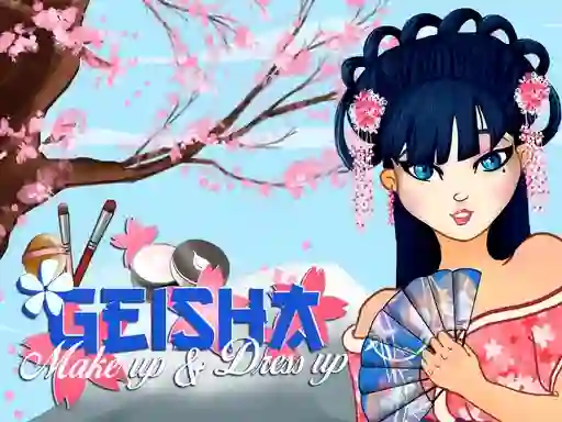 Mchezo Geisha make up and dress up online