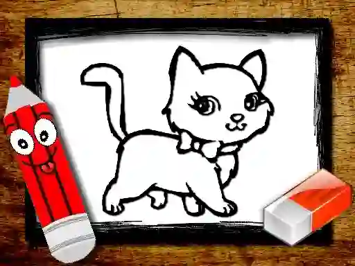Mchezo Back to School: Animals Coloring Book online