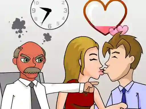 Mchezo Secret Office Kissing online
