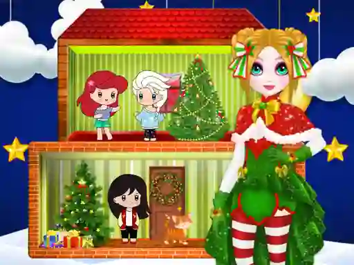 Mchezo Christmas Puppet Princess House online