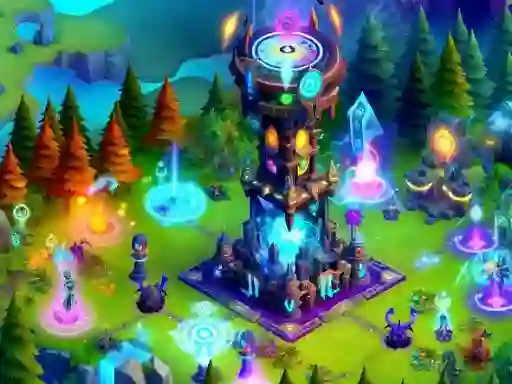 Mchezo 2D Fantasy Tower Defence online