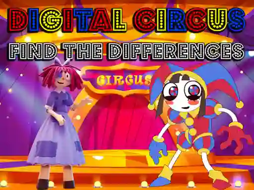 Mchezo Digital Circus Find The Differences online