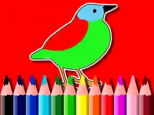 Mchezo Back To School: Birds Coloring Book online