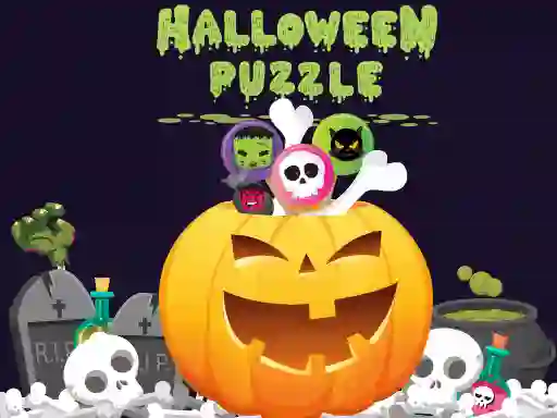Mchezo Halloween Puzzle online