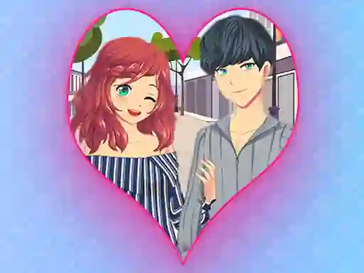 Mchezo Romantic Anime Couples Dress Up Game online