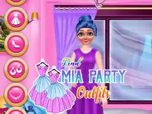 Mchezo Find Mia Party Outfits online
