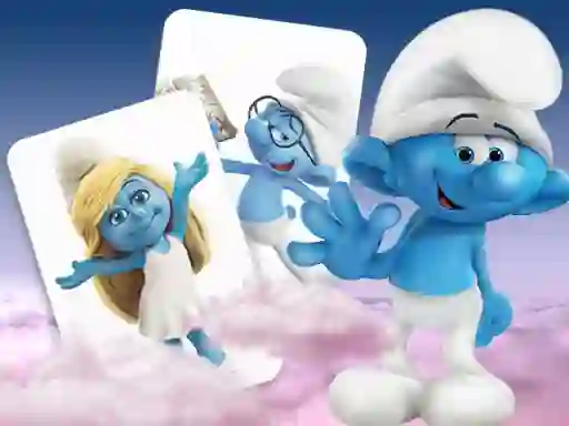 Mchezo Smurfs memory card Match online