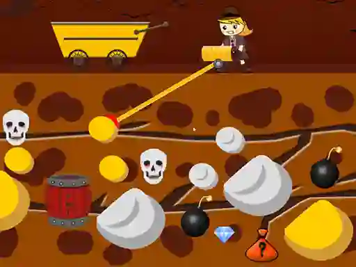 Mchezo Lady Gold Miner online