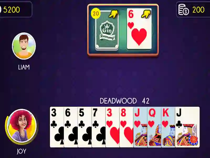 Mchezo Gin Rummy online