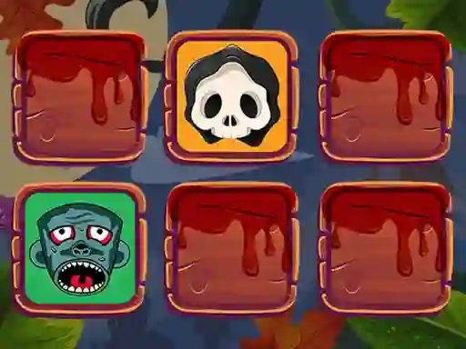 Mchezo Halloween Faces Memory online