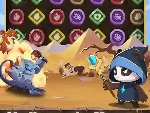 Mchezo Legend of Panda Match 3 & Battle online