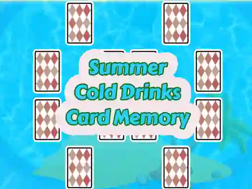 Mchezo Summer Cold Drinks Card Memory online