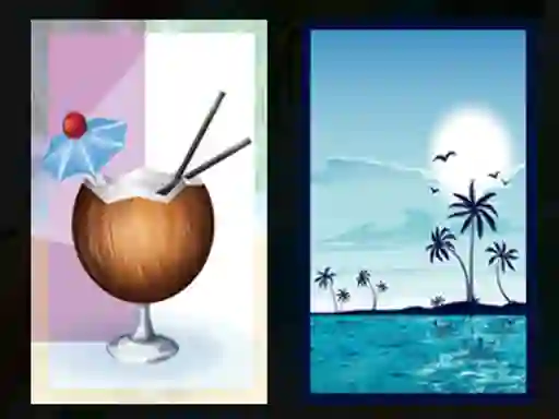 Mchezo Beach Cocktails Memory online