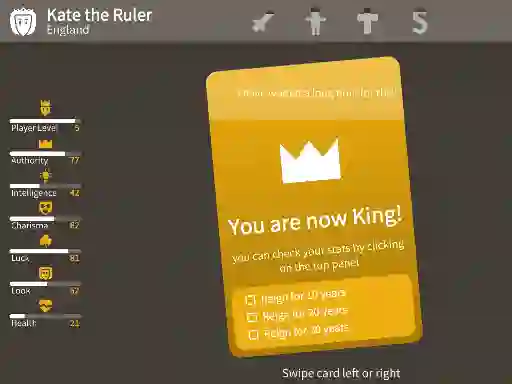 Mchezo Kings Card Decisions online