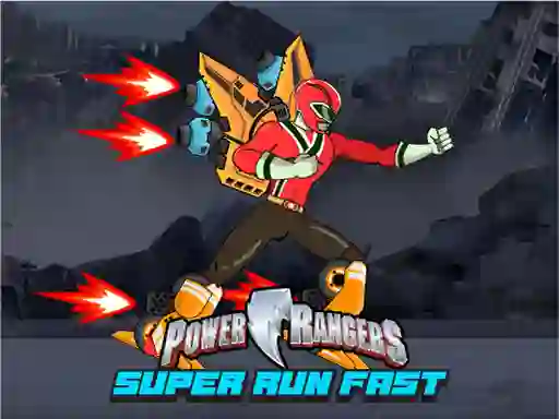 Mchezo Power Rangers Super Run Fast online