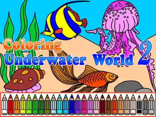 Mchezo Сoloring Underwater World 2 online