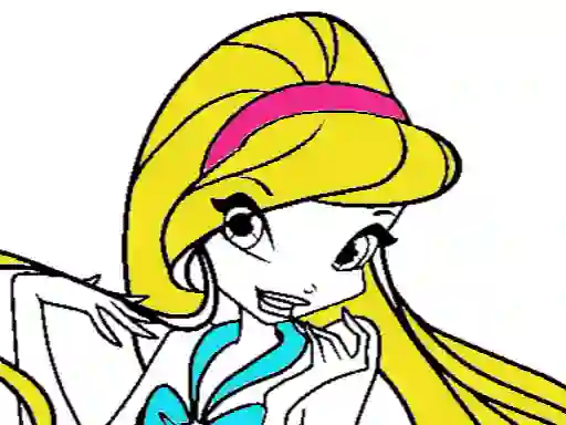 Mchezo Winx Coloring book online