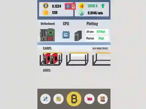 Mchezo Bitcoin Clicker online