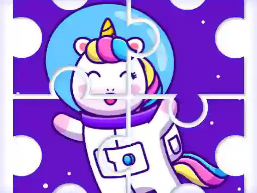 Mchezo Cute Rainbow Unicorn Puzzles online