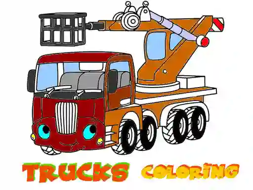 Mchezo Funny Trucks Coloring online