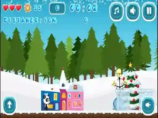 Mchezo Christmas Panda Run online