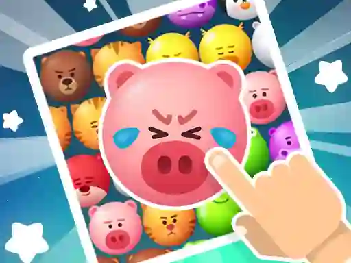 Mchezo Crazy Zoo Swipe Match 3 Puzzle online