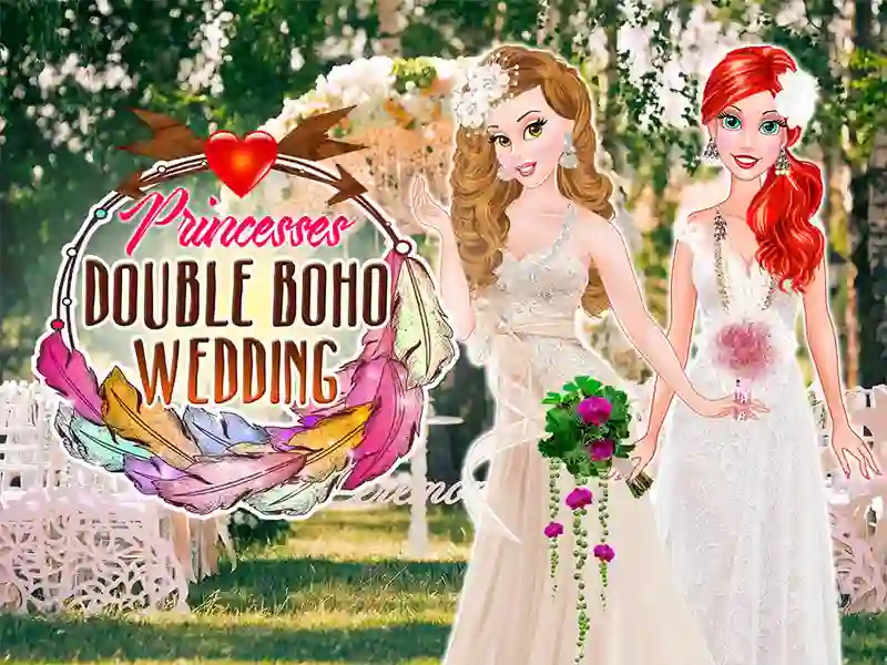 Mchezo Princesses Double Boho Wedding online