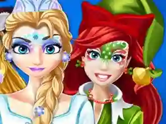 Mchezo Christmas Face Painting online