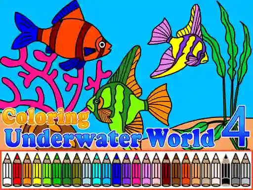 Mchezo Coloring Underwater World 4 online