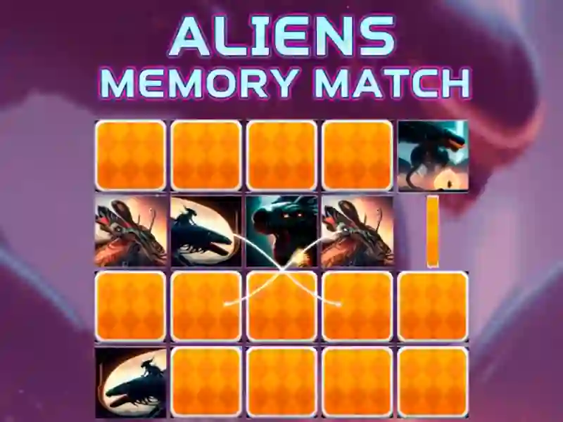 Mchezo Aliens Memory Match online