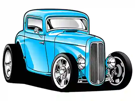 Mchezo Hot Rod Coloring online