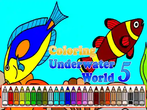 Mchezo Coloring Underwater World 5 online