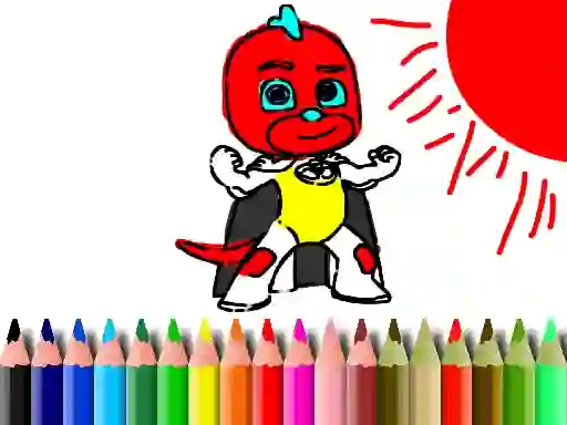 Mchezo Back To School: Mask Boy Coloring online