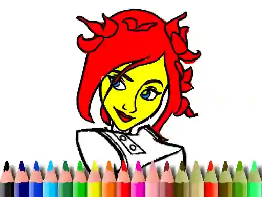 Mchezo Back To School: Cute Girl Coloring online