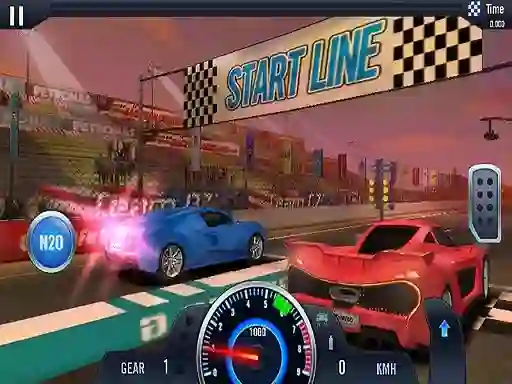 Mchezo Fast Line Furious Car Racing online