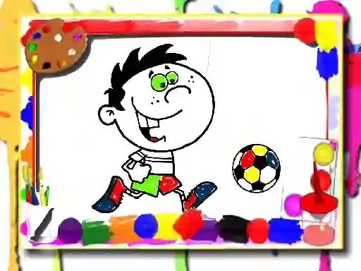 Mchezo Football Coloring Time online